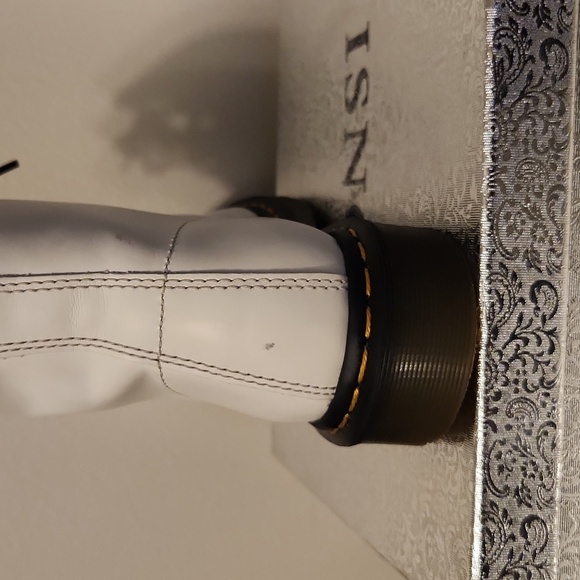 DR. MARTEN'S 1460 BOOTS SMOOTH LEATHER Women's White Boots Size 10. - Picture 9 of 12